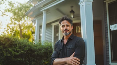 Realtor standing out from identical real estate agents through strong personal branding