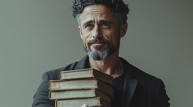 Top personal branding books stacked on a desk for entrepreneurs and experts