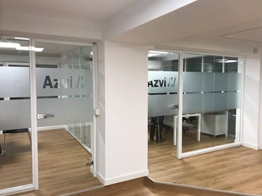 Mamparas Divisorias de Vidrio