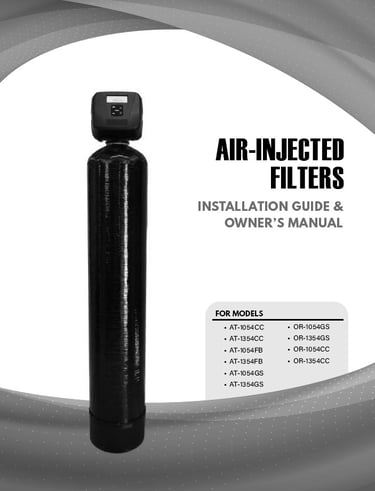 cover of air injected water filter manual