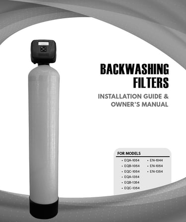 backwashing filter manual cover