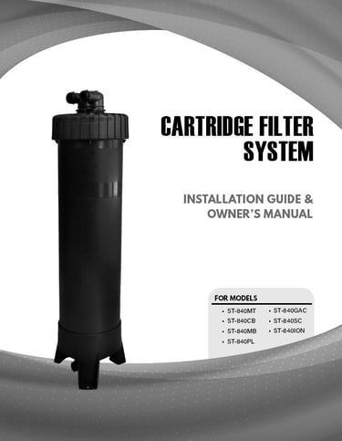 cover of cartridge filter system manual 