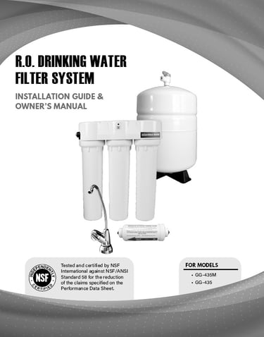 thumbnail image of the cover of the RO drinking water system manual