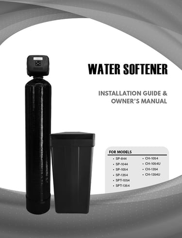 advanced water softer and tannin softener manual cover image