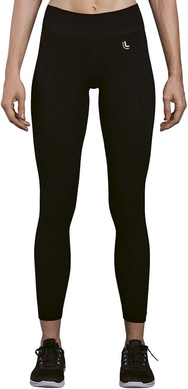 alça legging feminina Lupo Max preta com cós alto.