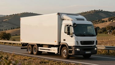 A clean, professional refrigerated warehouse interior with neatly organized crates of fresh produce. Soft, cool lighting. Southern European / Italian setting.