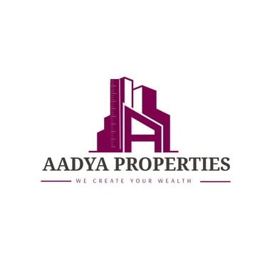 Adya properties and we deal in real estate selling of open plots logo