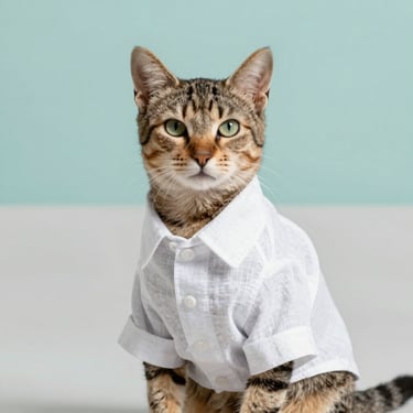 Gatito con guayabera