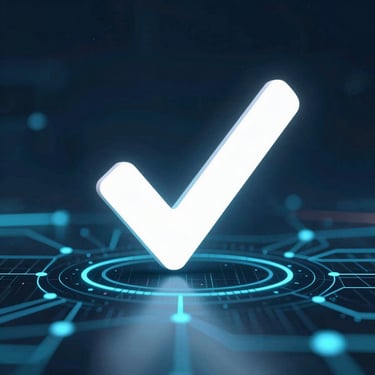 Photo of a diverse group of people happily using accessible digital devices.