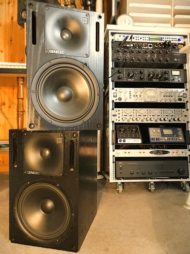 Genelec Speakers écoutes, Fil's HOUSE Studio, Sion, Valais