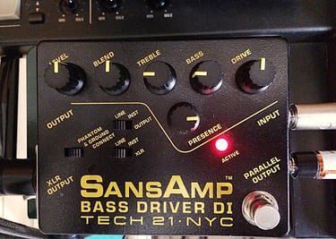 SansAmp bass sound, Fil's HOUSE Studio, Sion, Valais