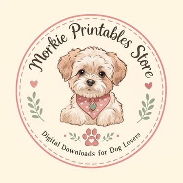 Morkie Printables Store | Cute Morkie Digital Downloads logo