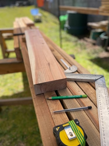 Kiosque en Charpente cryptoméria local, bois réunionnais - Artisan charpentier bois Cilaos, La Réunion 974