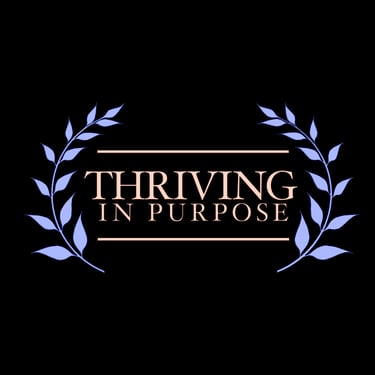 Thrivinginpurposeresumewriter logo
