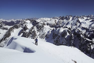 Liechelkopf Winter skitour skifahrer allgäuer alpen