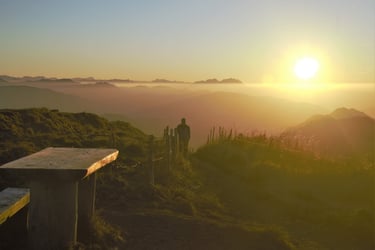 Sonnenuntergang am Hochgrat