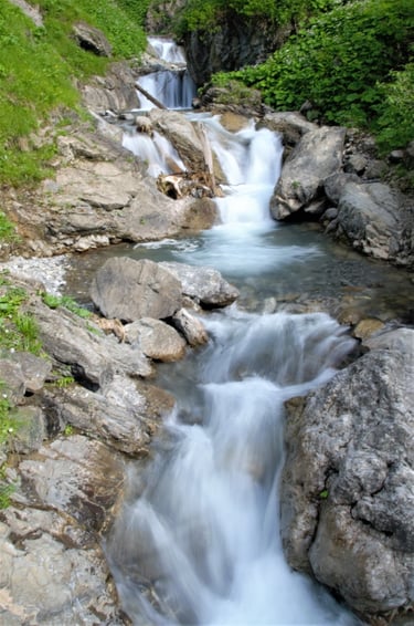 wasserfall bergbach allgäuer alpen 