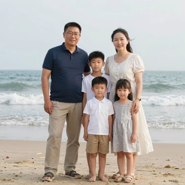 A couple laughing together in a sunlit park, holding hands during their engagement shoot.