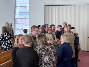 People joining as new members of  Mount Zion Baptist Church, aka The Church in the Mount