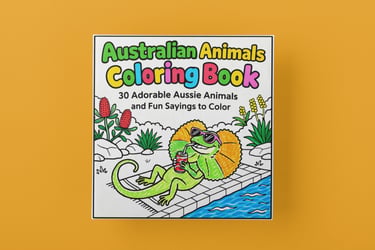 Australian Animals Coloring Book