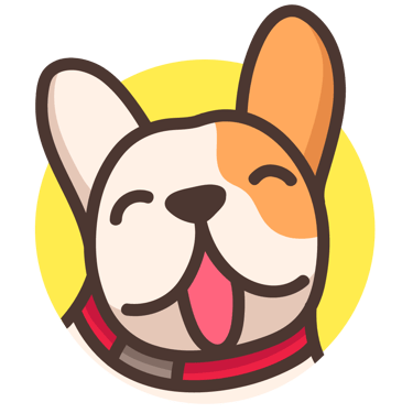 Golden French Bulldogs logo