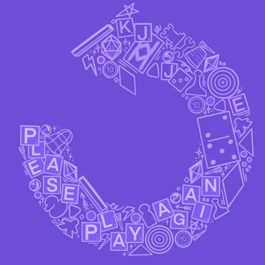 Please Play Again logo