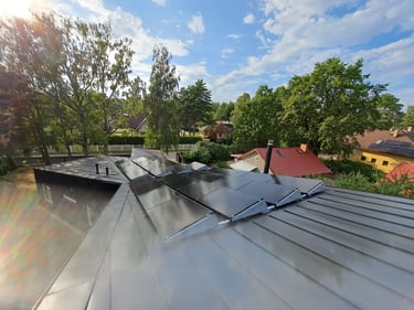 10kw saules paneļi, Rīgā, valcprofils