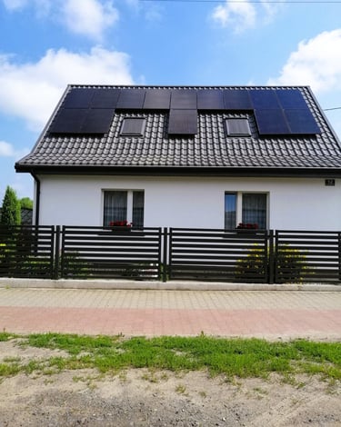 6kw saules paneļi Jēkabpilī uz metāldakstiņa jumta