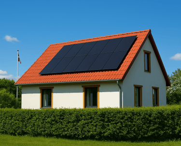 6kw saules paneļi Ropažos, uzstādīti uz metāldakstiņa jumta