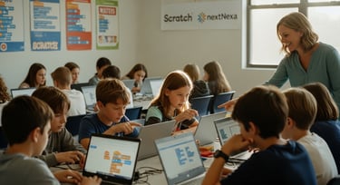 Kids Learning artificial intelligence through fun activities