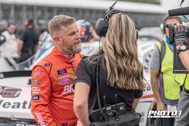 Justin Allgaier at the Portland International Raceway for the Pacific Office Automation 147 on August 30th, 2025