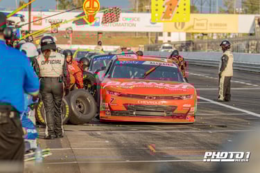Justin Allgaier at the Portland International Raceway for the Pacific Office Automation 147 on August 30th, 2025