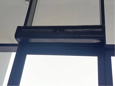 Black Air Curtain - Steel