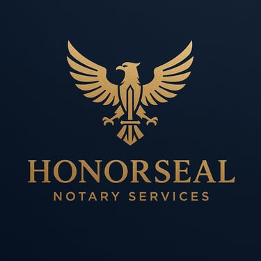 HonorSeal Notary Services logo