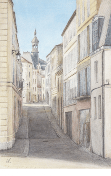 "Niort", Aquarelle sur papier, 20х30 France, Niort 2025
