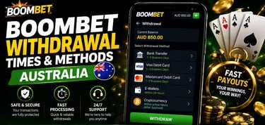 BoomBet, BoomBet Australia, BoomBet Withdrawal, BoomBet Withdrawal Time, BoomBet Payment Methods, Bo