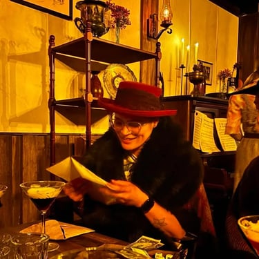 Birthday Party with the brothel madam at Moonshine Saloon in Valley, Brisbane - party hire by SweetAz Co.