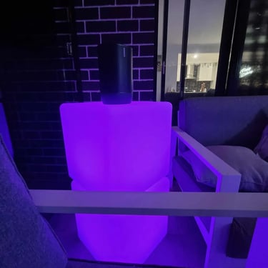 Glow Cube setup for a Birthday Celebration in Thornlands, Redlands - party hire by SweetAz Co.