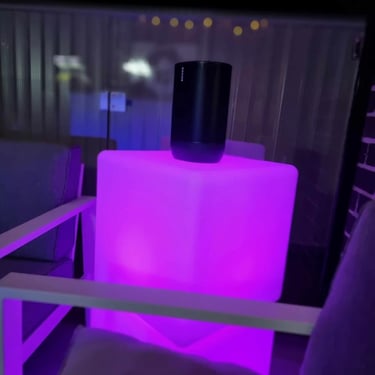Glow Cube captured during a Birthday Occasion in Victoriapoint, Redlands - party hire by SweetAz Co.