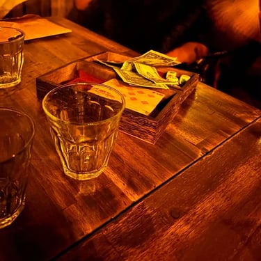 Moonshine Saloon kitty on the table for a Birthday Celebration in Valley, Brisbane - party hire by SweetAz Co.