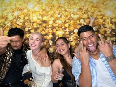 Photo Booth open air moments created at a 40th Milestone in Loganholme, Logan - party hire by SweetAz Co.