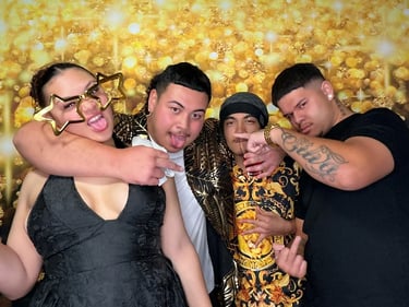 Photo Booth memories in the making at a 40th Party in Loganholme, Logan - party hire by SweetAz Co.