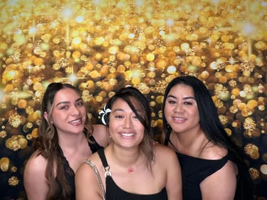 Photo Booth group pictures during a Birthday Celebration in Loganholme, Logan - party hire by SweetAz Co.