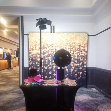 Photo Booth after setup for 40th Fitzys Event in Loganholme, Logan - party hire by SweetAz Co.