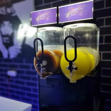 Slushie Machine bringing the chills at a Cocktail Party in Capalaba, Redlands - party hire by SweetAz Co.