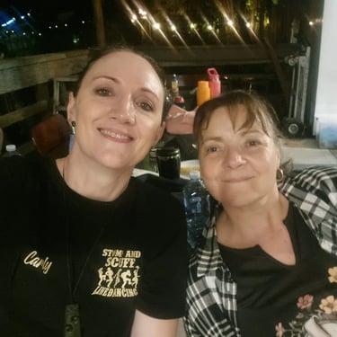 Sweetazco Crew creating moments with friends at Froggies Reststop in Loganvillage, Logan - party hire by SweetAz Co.