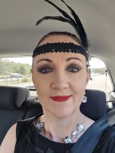 Sweetazco Crew going 20's glam for a line dancing Social Dancing in Nerang, Gold Coast - party hire by SweetAz Co.