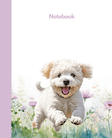 Bichon Frise+ flowers