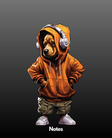 Rap dog orange jacket 