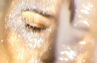 Elizabeth Lotz (Liz Lotz) art director fashion pink artist makeup beauty model photoshoot glitter